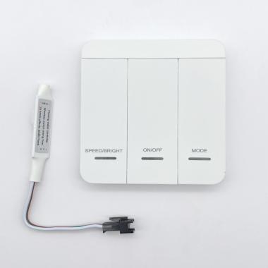 Přijímač pro  LED pásky Digital 12/24V DC + RF Dálkové ovládání se 3 tlačítky