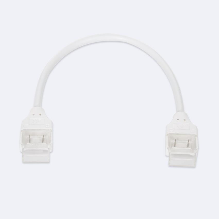 Product of Double Hippo Connector with Cable for 220-240V AC Autorectified Monochrome COB Silicone Flex LED Strip 10mm Wide 