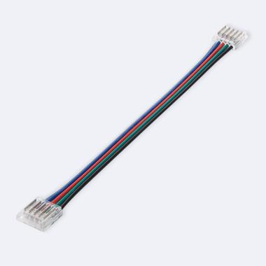 Product van Dubbele Hippo Connector met Kabel voor LED Strip RGBW 12/24V DC SMD IP20 Breedte 12mm