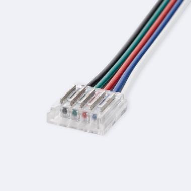 Product of Double Hippo Connector with Cable for 24V DC RGBW COB LED Strip 12mm Wide IP20
