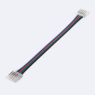 Product Dubbele Hippo Connector met kabel voor LED Strip RGBW 24V DC COB IP20 Breedte 12mm