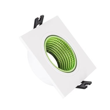 Downlight-Ring Quadratisch Schwenkbar Farbig für LED-Glühbirnen GU10 / GU5.3 Schnitt Ø80 mm