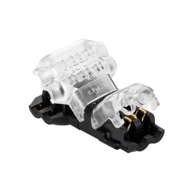 2-polige T-Type Connector met 0,5 mm ongestripte kabel voor IP40 LED Strip