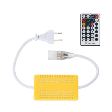 Přijímač pro LED Pásek RGB 220V AC s RF Dálkovým Ovládačem s 28 Tlačítky
