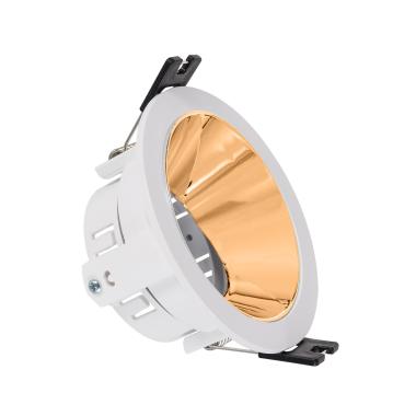 Conical Reflect Excentric Downlight Ring for GU10 LED Bulb with Ø 75 mm Cut-Out