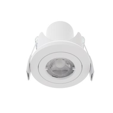 Produit de Spot Downlight LED 6.5W Orientable Rond Blanc IP65 Coupe Ø68 mm