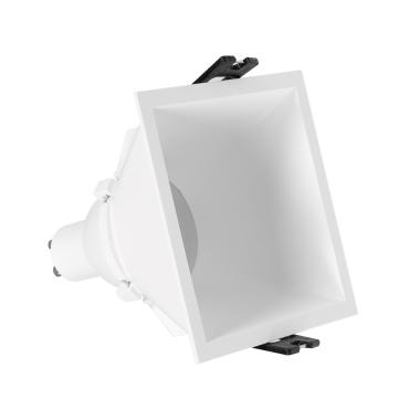 Spot LED Downlight Carré GU10 6W Coupe 85x85mm Faible UGR PC