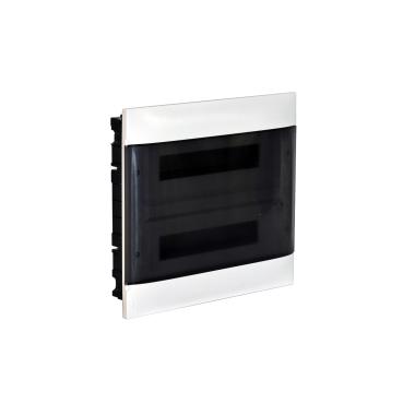 Product van Inbouwdoos Practibox S voor conventionele scheidingswanden Transparante deur 2x12 Modules LEGRAND 135052