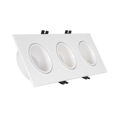 Square Tilting Downlight Square Downlight GU10 6W Cut 75x235 mm PC