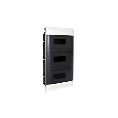 Unterputzdose Practibox S für Vorgefertigte Trennwände Transparente Tür 3x12 Module LEGRAND 135073