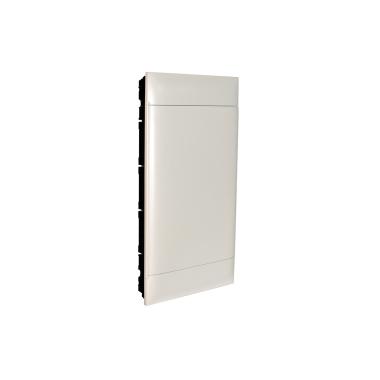 LEGRAND 137049 Practibox S Flush-mounted Box for Conventional Partition walls 4x18 Modules Smooth Door