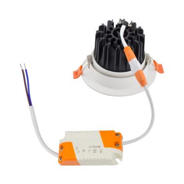 Produkt od Stropní Podhledové Downlight LED Svítidlo 15W COB Kruhové Nastavitelné v Bílé Výřez Ø 113 mm Flicker Free