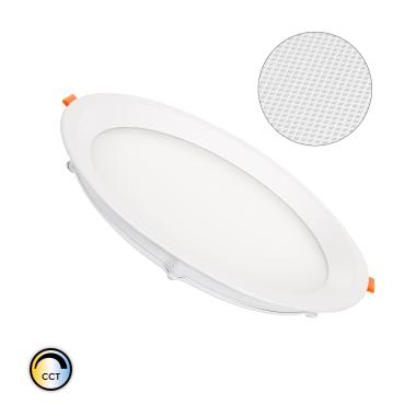 Downlight Led 20W CCT circulaire Slim LIFUD Microprismatisch (UGR17)  Ø 205 mm