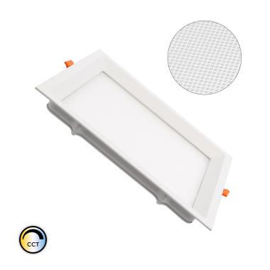 Čtvercový Vestavný LED Panel 20W CCT dle Výběru (UGR17) LIFUD Výřez 200x200 mm