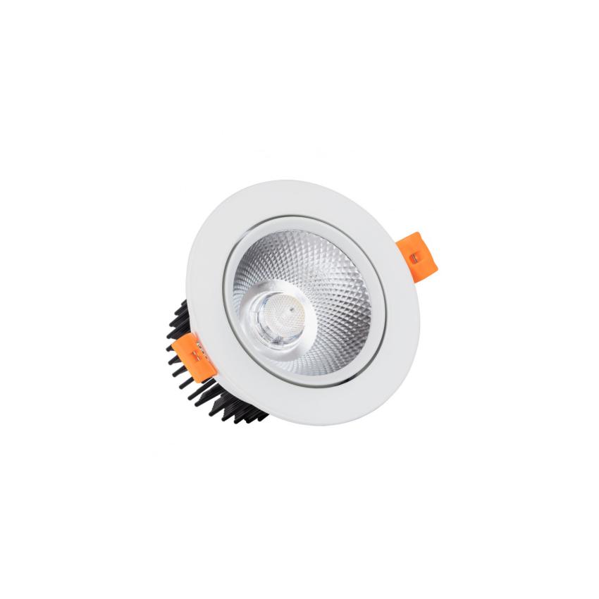 Produkt od Stropní Podhledové Downlight LED Svítidlo 12W COB Kruhové Nastavitelné v Bílé Výřez Ø 90 mm
