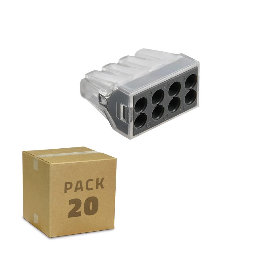 Produit de Pack 10 Connecteurs Rapides 8 Entrées 0.75-2.5 mm² 