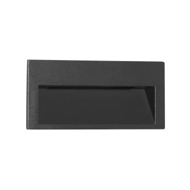Segnapasso Led 6W Argento da incasso a parete 220v Rettangolare IP65 Segnapasso Led 6W Argento da incasso a parete 220v Rettangolare IP65