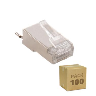 Balení 100ks RJ45 FTP Pancéřované pro Venkovní Použití