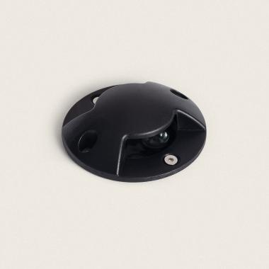 Segnapasso da Esterno LED 3W Incasso a Terra Gimsha 2L Nero