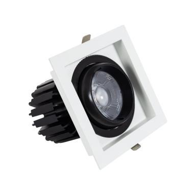LED-Downlight Strahler 18W COB Schwenkbar 360º Eckig Schnitt 125x125 mm CRI90 Expert Color Anti-Flicker