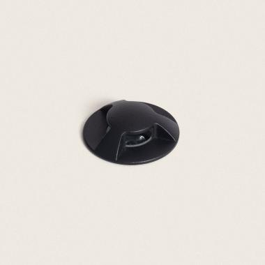 1W Letso 3L Outdoor Recessed Ground Spotlight in Black