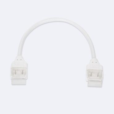 Product Dubbele Hippo Connector met kabel voor Zelfregulerend  LED Strips aansluiten   220V AC SMD Silicone FLEX 12mm breed.