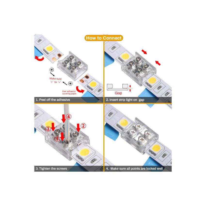 Produkt von Verbinder für LED-Streifen 12/024V DC für Verbindung mit Schrauben