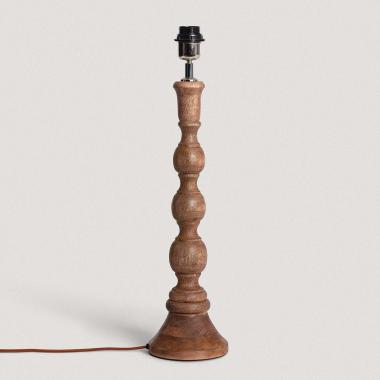 Pied de Lampe à Poser en bois Anand ILUZZIA