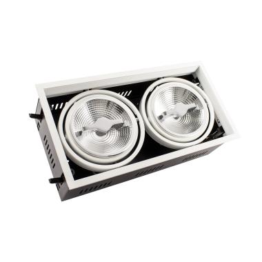 Oczko Downlight LED 30W CREE-COB Nastawne AR111 Ściemnialne Średnica Wycięcia 315x155 mm Anti Flicker