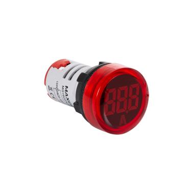 Verlichte Ampèremeter 0-100A Ø22mm MAXGE