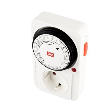 Timer Analogico con Presa Tipo F Schuko