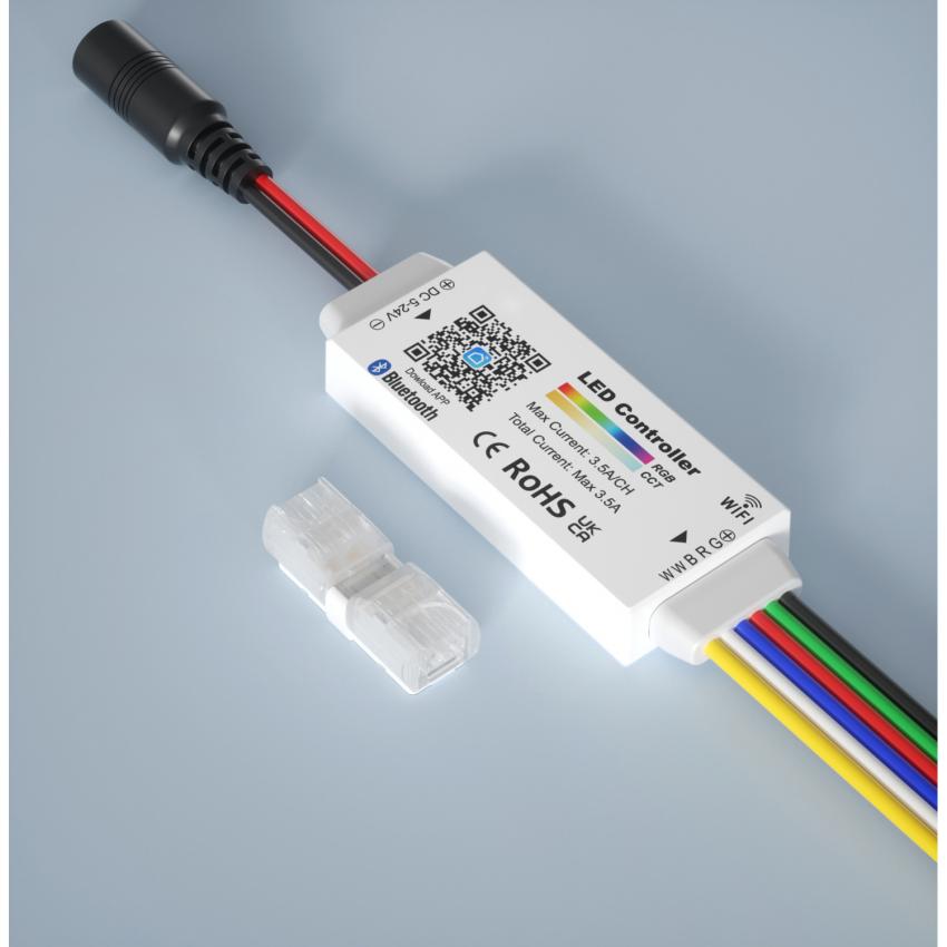 Produit de Contrôleur Variateur WiFi pour Ruban LED RGB+CCT 5/24 V DC