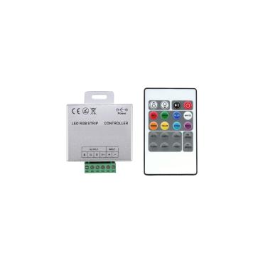 Product Contrôleur Variateur pour Ruban LED RGB 12/24V DC avec Télécommande RF 