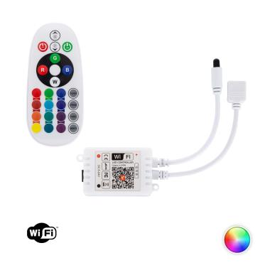 Sterownik Ściemnialny WiFi Taśma LED RGB 12-24V DC z Pilotem IR