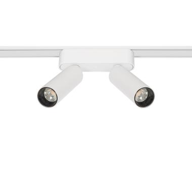 14W Double LED Spotlight in White for 25mm SuperSlim 48V Magnetic Track