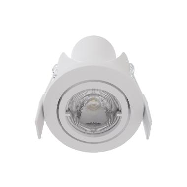 Faretto Downlight LED Orientabile Circolare Bianco 6.5W Foro Ø68 mm