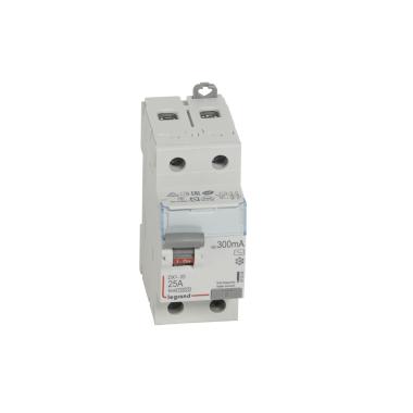 Product Differentiële Schakelaar Industrieel 2P 300mA 25-63A 10kA Clase AC LEGRAND DX³ 411524