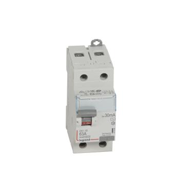 Interrupteur Différentiel DX³ Industriel 2P-30mA 10kA Class AC 63A LEGRAND 411506