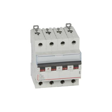 Product Magnetothermischer Sicherungsschalter Industriell 4P 50A 10kA C-Kurve LEGRAND DX³ 407933