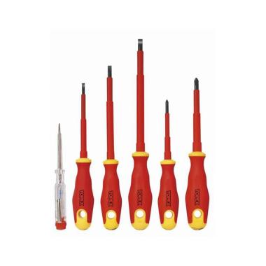 Set of 1000V Single Screwdrivers TOPEX