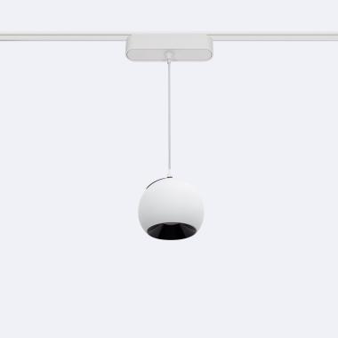 Concavo 12W Suspended LED Spotlight in White Ø100 mm for 25mm SuperSlim 48V Magnetic LED Track