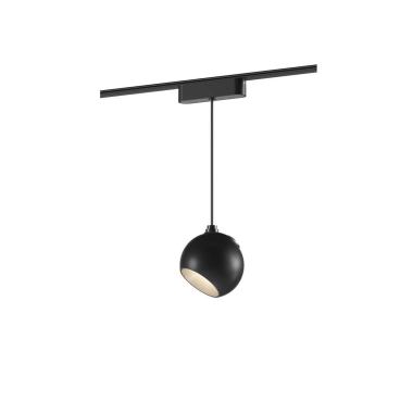 Magnetische LED Hang Track Spot Een Fase Concave Spot 25 mm SuperSlim 12W 48V ZwartØ100 mm