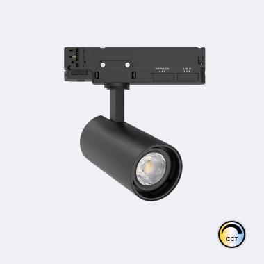 Spot LED Fasano 20W CCT pour Rail Triphasé No Flicker Dimmable Noir