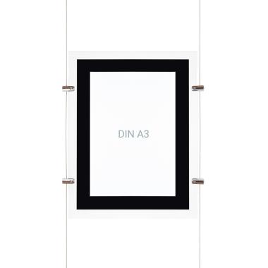 DIN A3 Hanging Led Display Sign - Vertical
