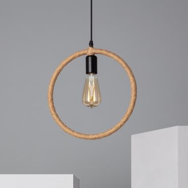 Hanglamp Touw en Metaal Maumbo Rond