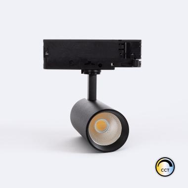 3-Circuit LED Spotlight 20W Carlo CCT Black