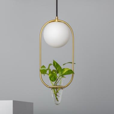 Moonlight Puncak Metal & Glass Pendant Lamp