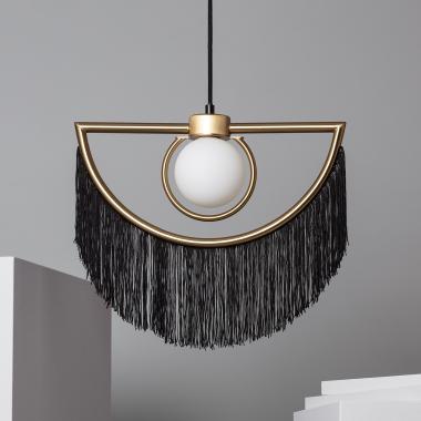 Lampada a Sospensione con Frange Metalliche Dalila