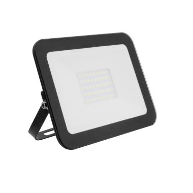 Proiettore LED Slim 30W 120lm/W IP65 Vetro Nero