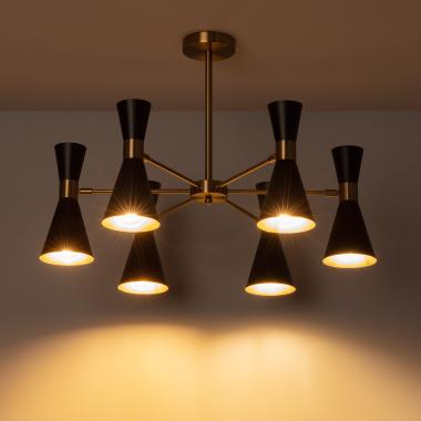 Lampada da Soffitto Alluminio 6 Faretti Jigger